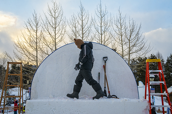 International Snow Sculptures in Breckenridge by Carl Scofield